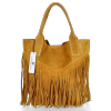 Dámská kabelka shopper bag Vittoria Gotti hořčicová VPOS9